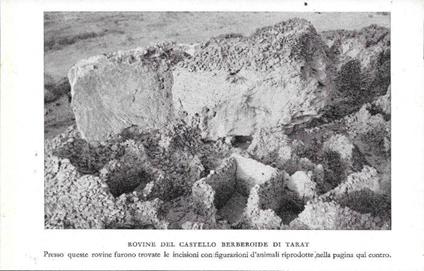 Rovine del Castello Berberoide di Tarat (Libia). Stampa 1934 - copertina