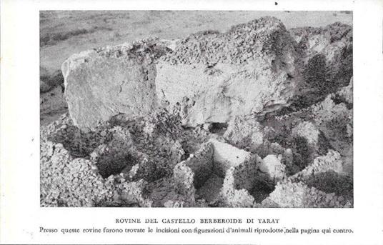 Rovine del Castello Berberoide di Tarat (Libia). Stampa 1934 - copertina