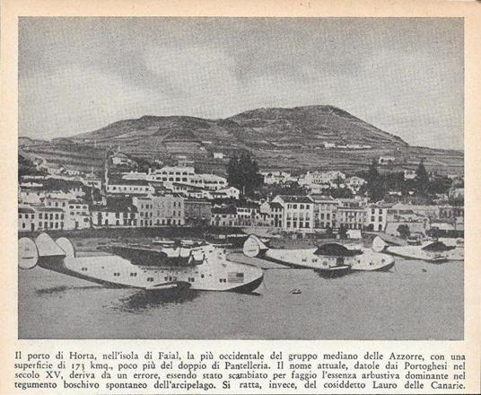 Il Porto di Horta nell'Isola di Faial (Azzorre). Stampa 1934 - copertina