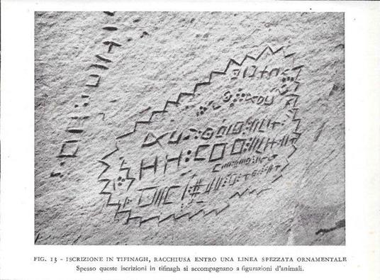 Iscrizioni in Tifinagh (Fezzan-Libia). Stampa 1934 - copertina
