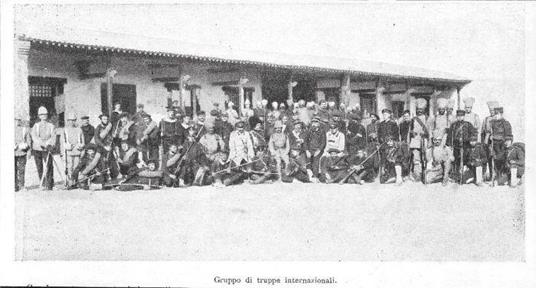 Missione italiana in Cina. Gruppo di truppe internazionali. Stampa 1901 - copertina
