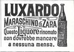 Luxardo , Maraschino di Zara. Advertising 1901