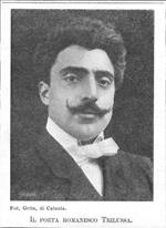 Il Poeta romanesco Trilussa. Stampa 1901