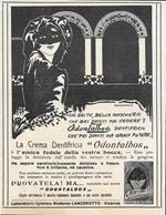 Odontalbos. La Crema Dentifricia. Advertising 1923