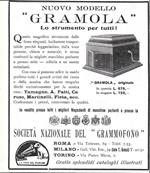 Gramola. Lo strumento per tutti. Advertising 1923