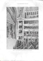 Parigi, La sala ricostrutta del Teatro Francese (Ill. E. Matania) Stampa 1901