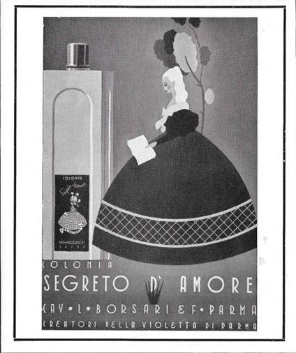 Colonia Segreto D'Amore, Cav. L. Borsari & F. Advertising 1939 - copertina
