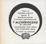 L' Alchebiogeno Dr. Cravero. Advertising 1943