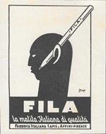 Fila. La matita Italiana di qualità. Advertising 1943