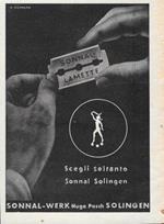 Sonnal Lamette. Advertising 1943