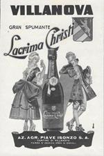 Villanova. Gran Spumante Lacrima Christi. Advertising 1943