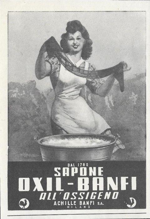 Oxil-Banfi Sapone all'Ossigeno, dal 1780. Advertising 1943 - copertina