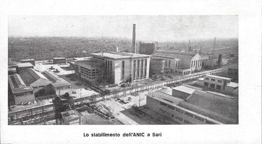 Lo stabilimento dell'Anic a Bari. Stampa 1938 - copertina