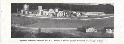 Complesso della S.A. Ammonia e Derivati (Montecatini) S. Giuseppe di Cairo. Stampa 1938 - copertina