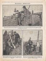 Braseros Improvisés. Le froid et la neige augmentent les difficultés. Stampa 1915