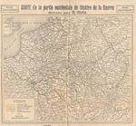 Carte de la partie occidentale du théatre de la Guerre. Editée par Le Matin. Stampa 1915