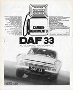 Daf 33 Automatic-Variomatic. Advertising 1969