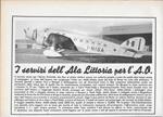 I Servizi dell'Ala Vittoria per l'Africa Orientale. Advertising 1939