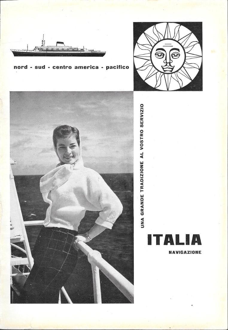 Supercortemaggiore AGIP / Italia Navigazione. Advertising 1962