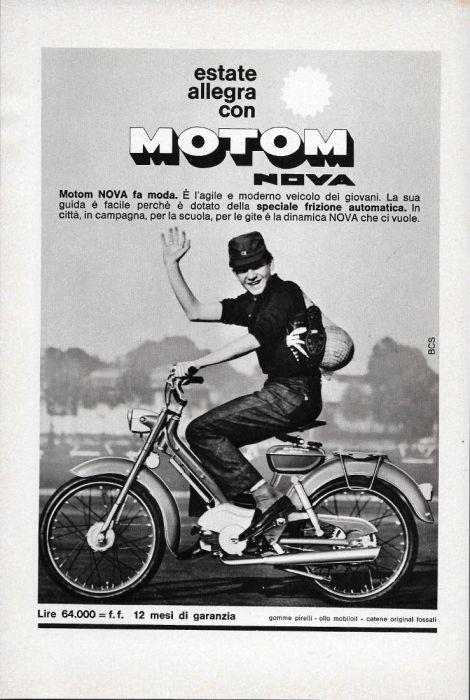 Motom Nova. Advertising 1965 - copertina