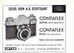 Contaflex. Zeiss Ikon. Advertising 1958