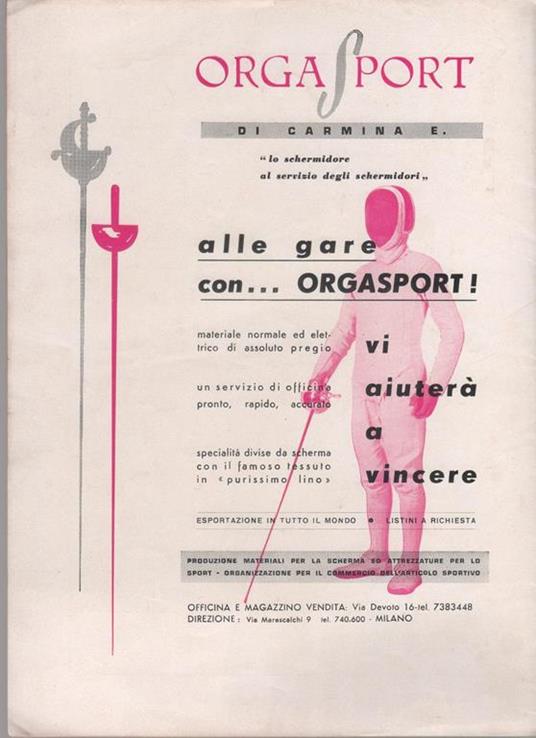 Scherma. Rivista mensile della FIS. N. 9 settembre 1966 - 2