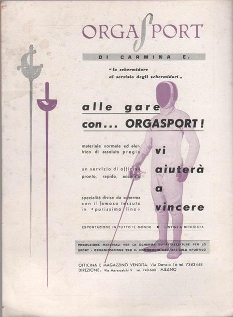 Scherma. Rivista mensile della FIS. N. 12 settembre 1966 - 2