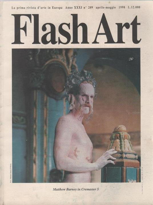 Flash Art. n. 209. Aprile/maggio 1998 - copertina