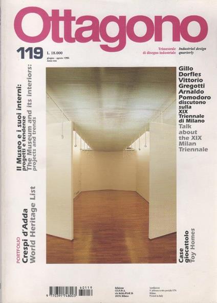 Ottagono. Rivista Architettura Design, n. 119 Giugno-agosto 1996 - copertina