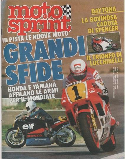 Motor sprint. n. 11-1987. Honda e Yamaha affilano le armi per il mondiale - copertina