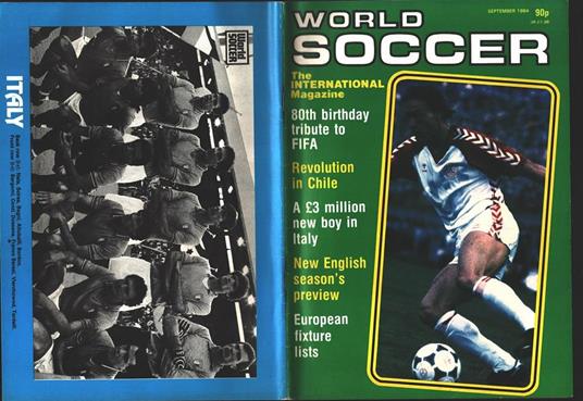 World Soccer. 1984 september - copertina