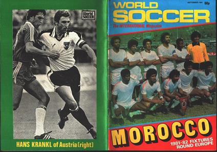 World Soccer. 1981 september. Morocco - copertina