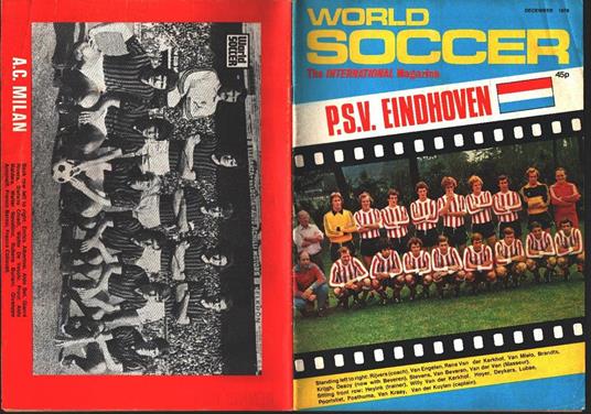 World Soccer. 1978 december. PSV Eindhoven - copertina