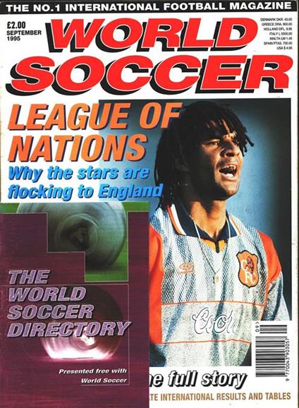 World Soccer. 1995 september. The World Soccer Directory - copertina
