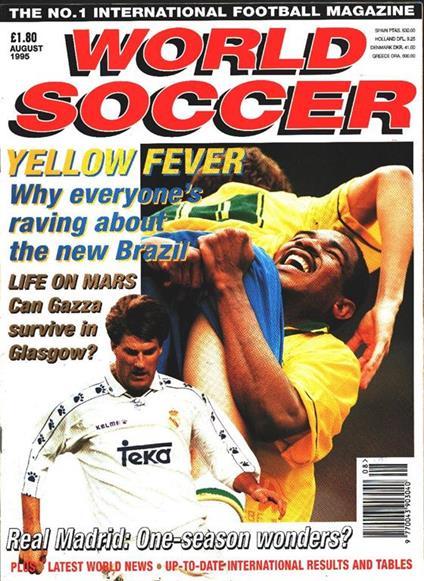 World Soccer. 1995 august. Yellow fever - copertina