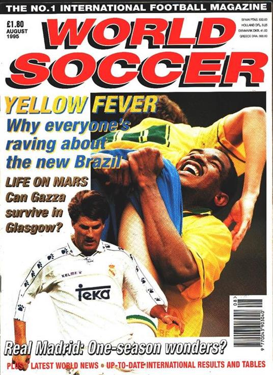 World Soccer. 1995 august. Yellow fever - copertina