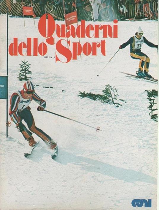 Quaderni dello Sport. Rivista ufficiale CONI. 1975 n. 3 - copertina