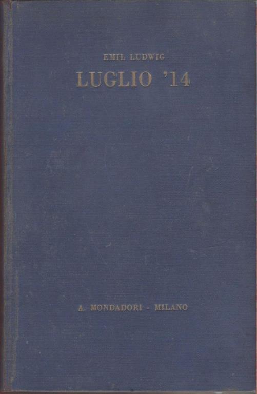 Luglio '14 - Emil Ludwig - copertina