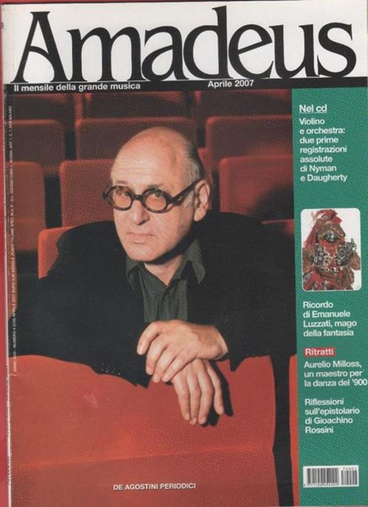 Amadeus. Aprile 2007 - copertina