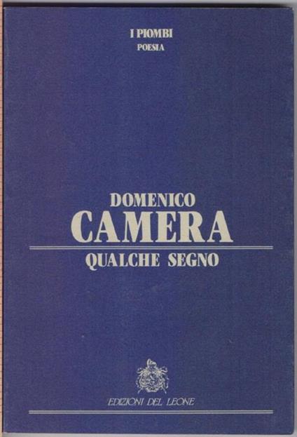 Qualche segno - Domenico Camera - copertina