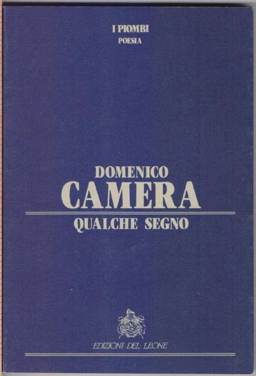 Qualche segno - Domenico Camera - copertina