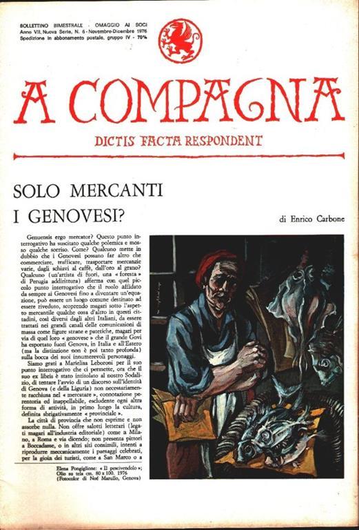 A  Compagna. Rivista. n. 6 novembre-dicembre 1976 - copertina