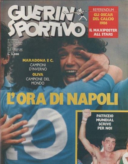 Guerin Sportivo n. 3. 1987. Maxiposter All Stars - copertina