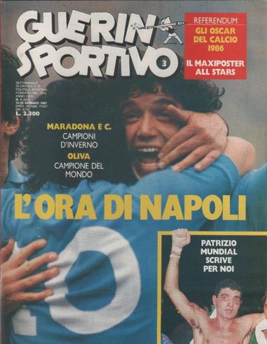 Guerin Sportivo n. 3. 1987. Maxiposter All Stars - copertina
