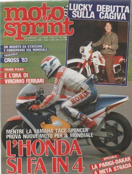 Moto sprint. n. 2 - 1984. L'Honda si fa in quattro - copertina