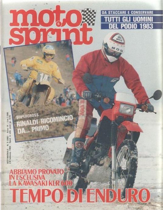 Moto sprint. n. 5 - 1984. Tempo di enduro - copertina
