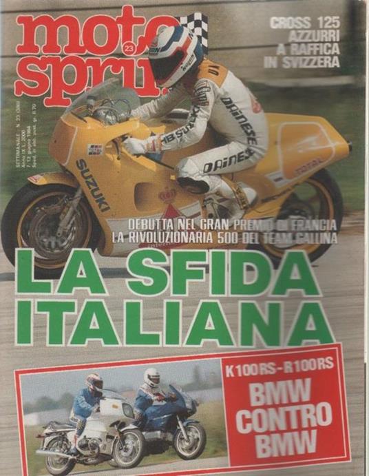 Moto sprint. n. 23 - 1984. La sfida italiana - copertina