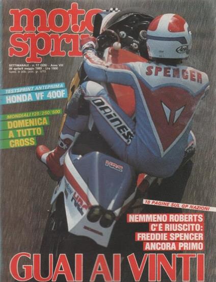 Moto sprint. n. 17 - 1983. Guai ai vinti - copertina