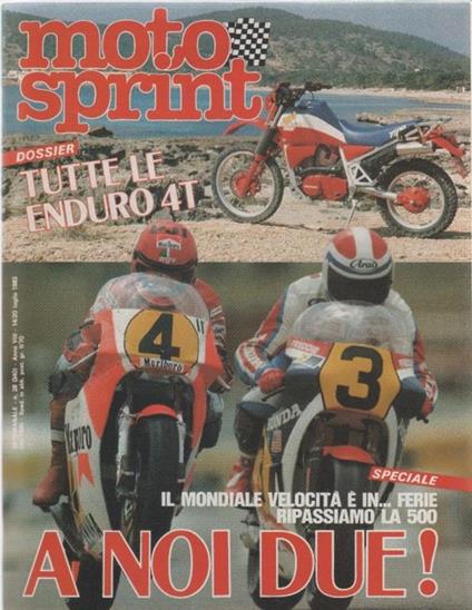 Moto sprint. n. 27 - 1983. Tutte le enduro 4T; speciale mondiale - copertina