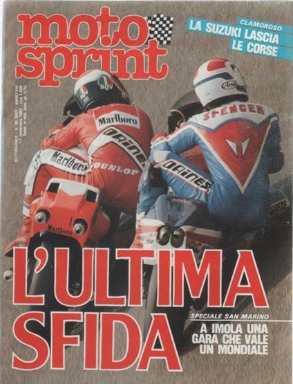 Moto sprint. n. 35- 1983. Imola: l'ultima sfida - copertina